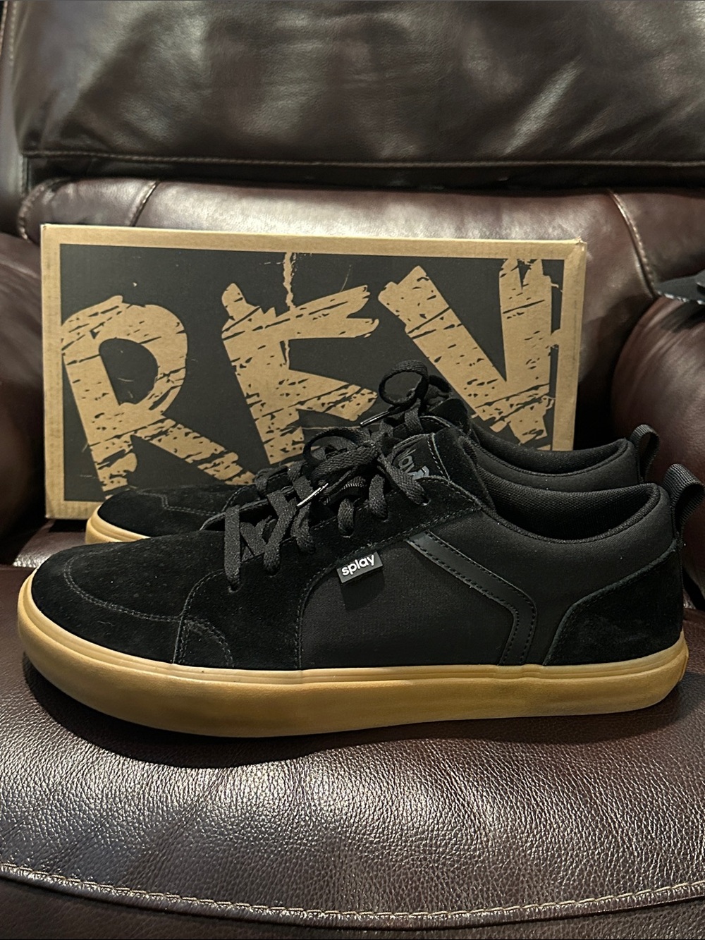 Splay Men’s RevS low top suede Sneakers.